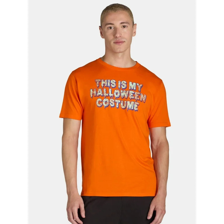 Men's and Big Men's Halloween My Costume Graphic Tee Shirt from Way to Celebrate, Sizes XS-3XL | Walmart (US)
