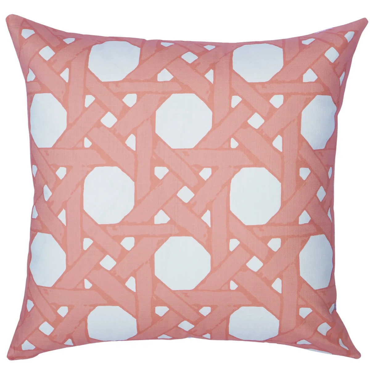 Cane Back Pillow Cover - Coral | The Well Appointed House, LLC