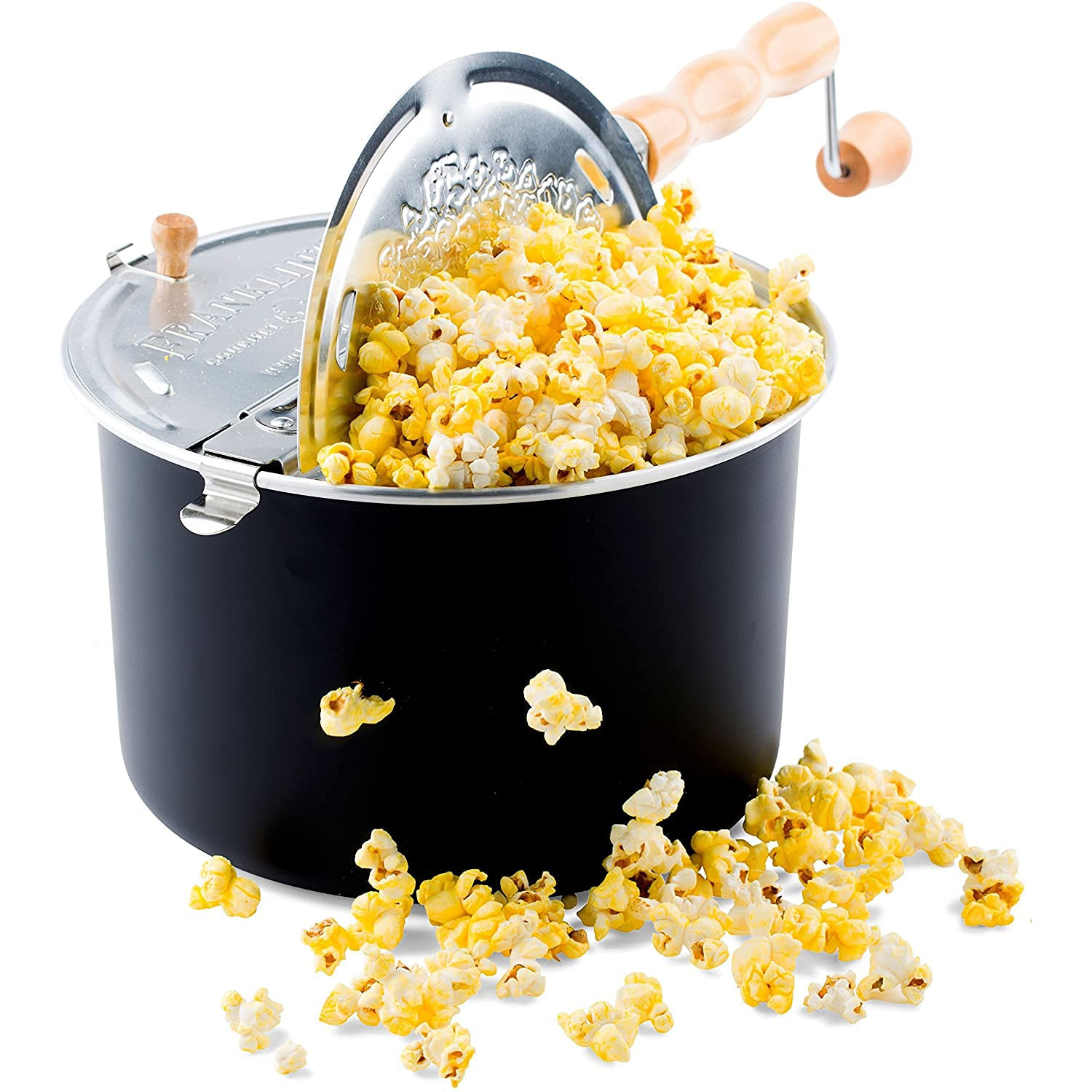 Franklin's Original Whirley Pop Stovetop Popcorn Machine Popper. Delicious & Healthy Movie Theater P | Amazon (US)