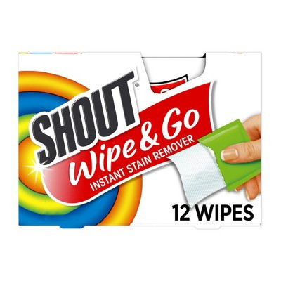 Shout Wipe & Go Instant Portable Stain Remover - 12ct | Target