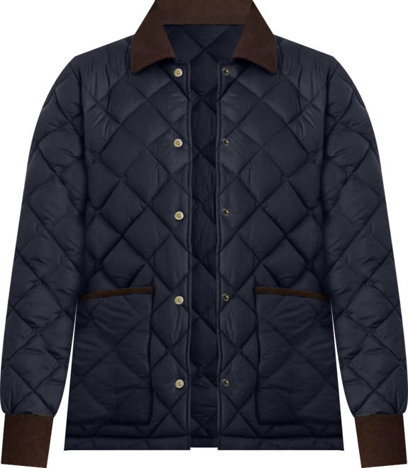 Lauren Ralph Lauren Women's Corduroy-Collar Diamond Quilted Jacket - Macy's | Macy's