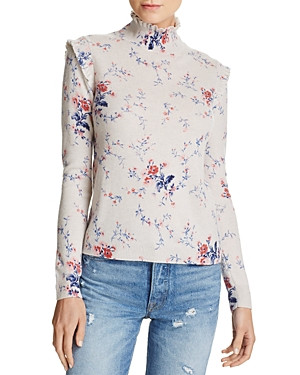 Joie Robbia Floral-Pattern Wool & Cashmere Sweater | Bloomingdale's (US)