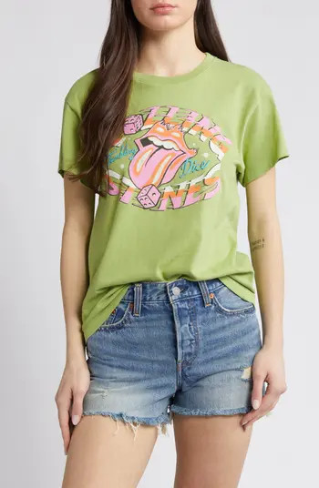 Daydreamer Rolling Stones Tumbling Dice Cotton Graphic T-Shirt | Nordstrom | Nordstrom