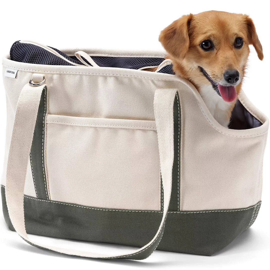 Canvas Dog Tote Carrier | Lands' End (US)
