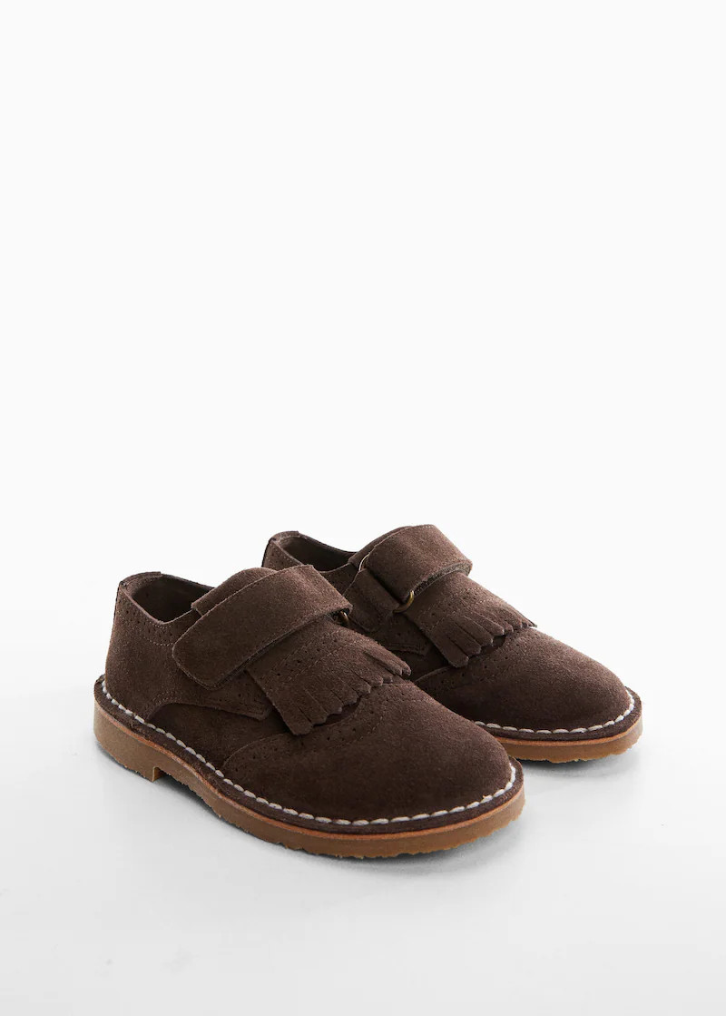 Fringed leather shoes -  Men | Mango Man United Kingdom | MANGO (UK)