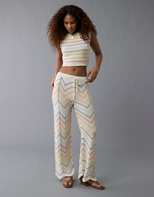 AE Pride High-Waisted Crochet Pant | American Eagle Outfitters (US & CA)