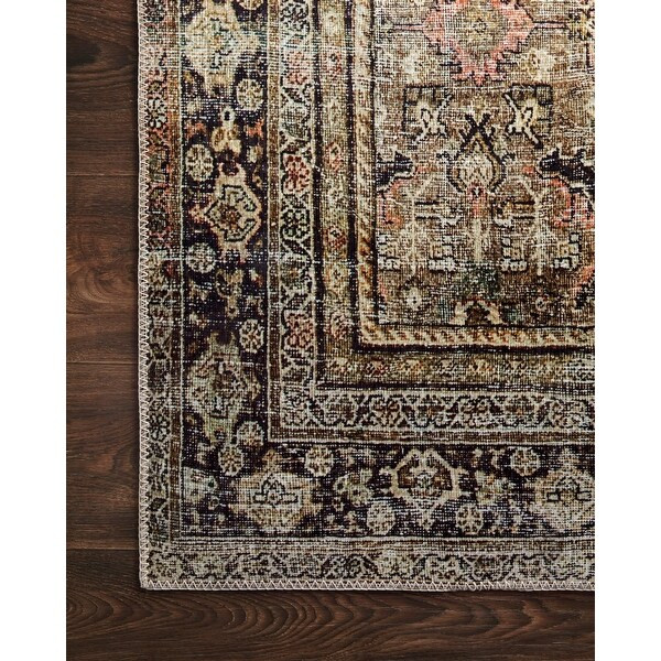 Alexander Home Isabelle Traditional Vintage Border Printed Area Rug | Bed Bath & Beyond