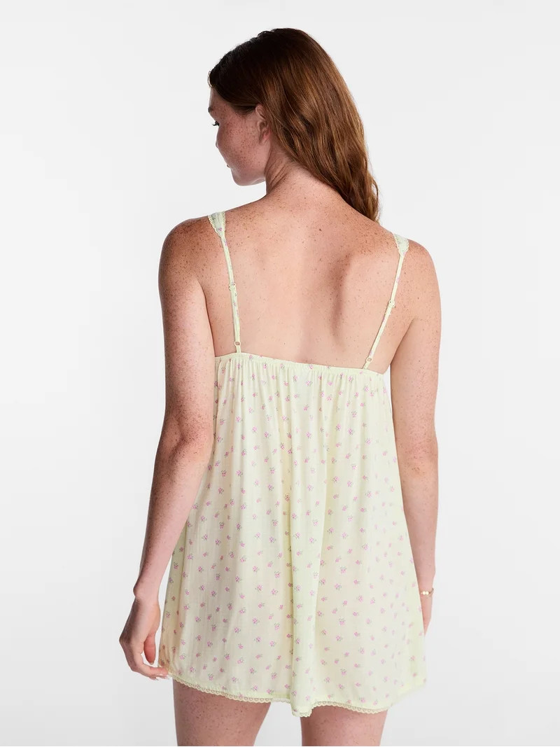 No Boundaries Woven Sleep Dress, Women's XXS-XXL | Walmart (US)