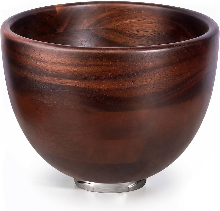 Natural Mixing Bowl for KitchenAid 5QT Mixers - 5 Quart with Steel Locking Base, Fits 4.5 & 5 QT ... | Amazon (US)