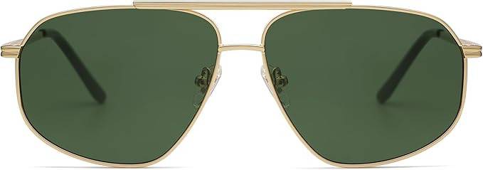 SOJOS Classic Retro Aviator Sunglasses for Women Men Vintage Hexagonal Metal Frame UV400 Lenses S... | Amazon (US)