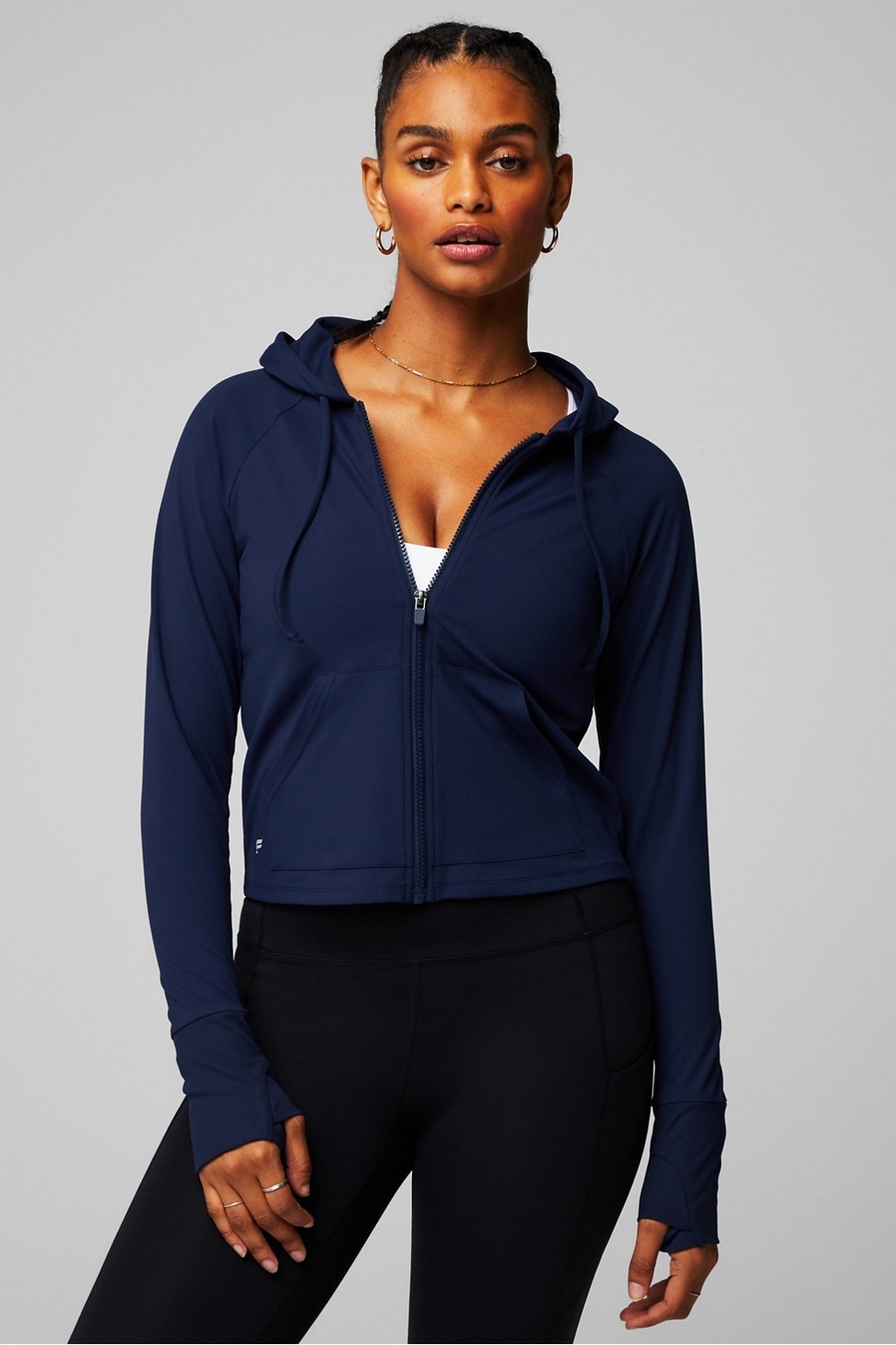 Oasis Cropped Hoodie | Fabletics - North America