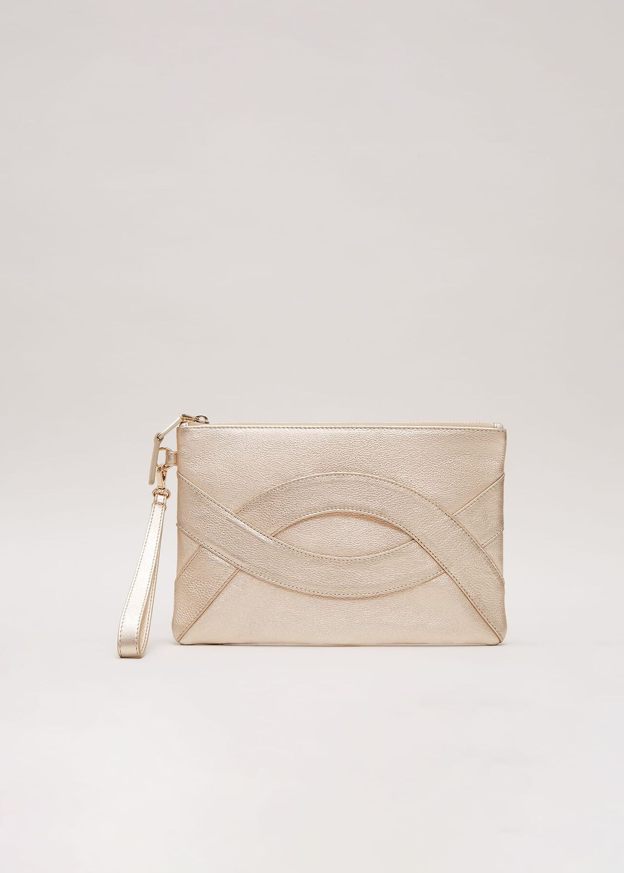 Leather Crossover Detail Clutch Bag | Phase Eight UK | | Phase Eight (UK)