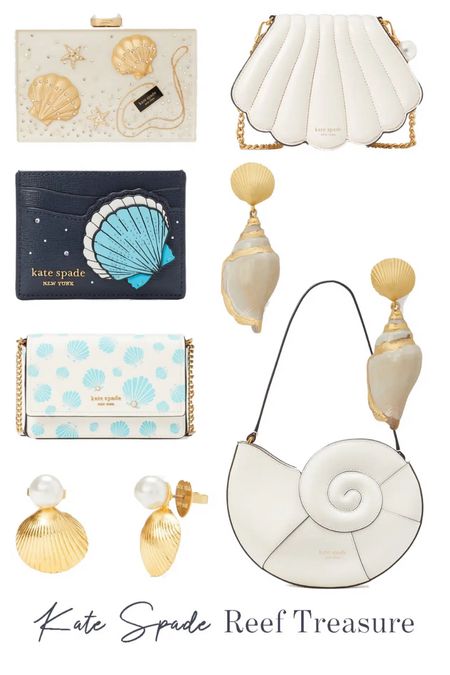 Kate Spade Reef Treasure Collection

Whether you’re a beach babe or still obsessed with the latest “The Little Mermaid” remake, these seashell accessories are right up your alley. I love the mix of creams and golds with hints of navy and aqua throughout. Shop these shell earrings, purses, and more. 

#LTKunder100 #LTKitbag #LTKstyletip