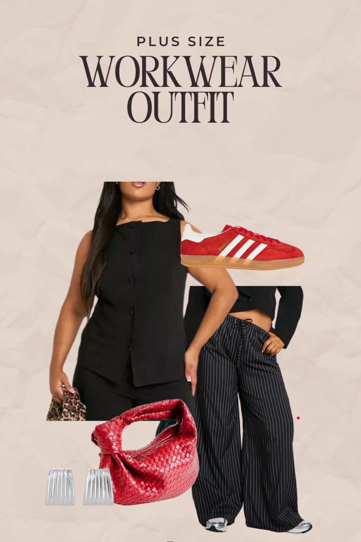 Plus size workwear office outfit idea. Love the pops of red for fall!

#LTKplussize #LTKworkwear #LTKautumn