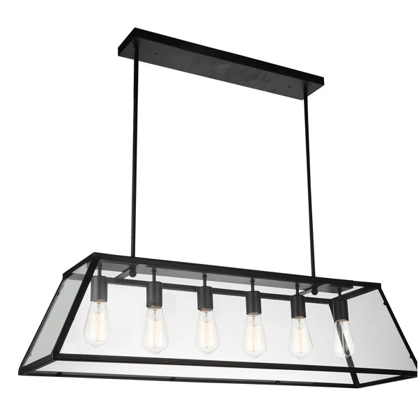 Colette 6 - Light Kitchen Island Linear Pendant | Wayfair North America