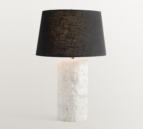 Barrett Chiseled Alabaster Table Lamp (25") | Pottery Barn (US)