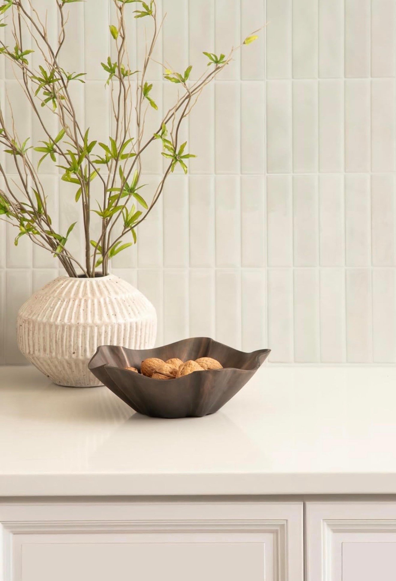 Kate and Laurel Flutte Scalloped Decorative Metal Serving Bowl, 10 x 10 x 3, Bronze, Modern Wavy Fruit Bowl for Kitchen Counter or Use as Tabletop Storage for an Entryway Table #homedecor #tray #kitchendecor

#LTKHome