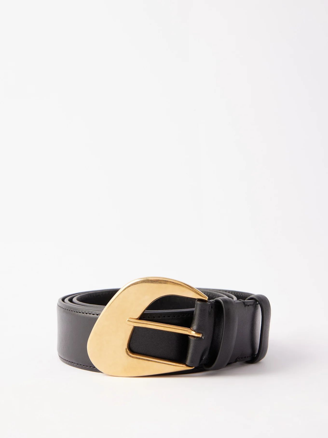 Effi asymmetric-buckle leather belt | Matches (US)