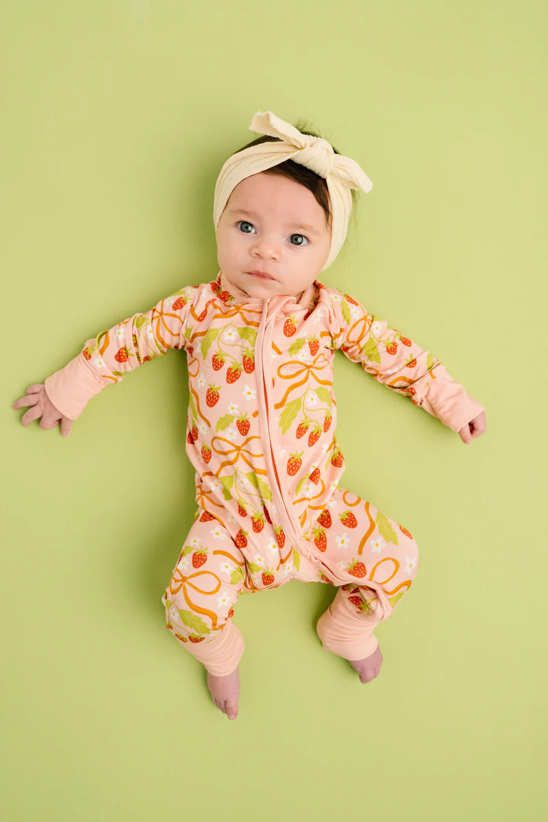 Sweet Strawberry Bamboo Sleeper | Little One Shop Co