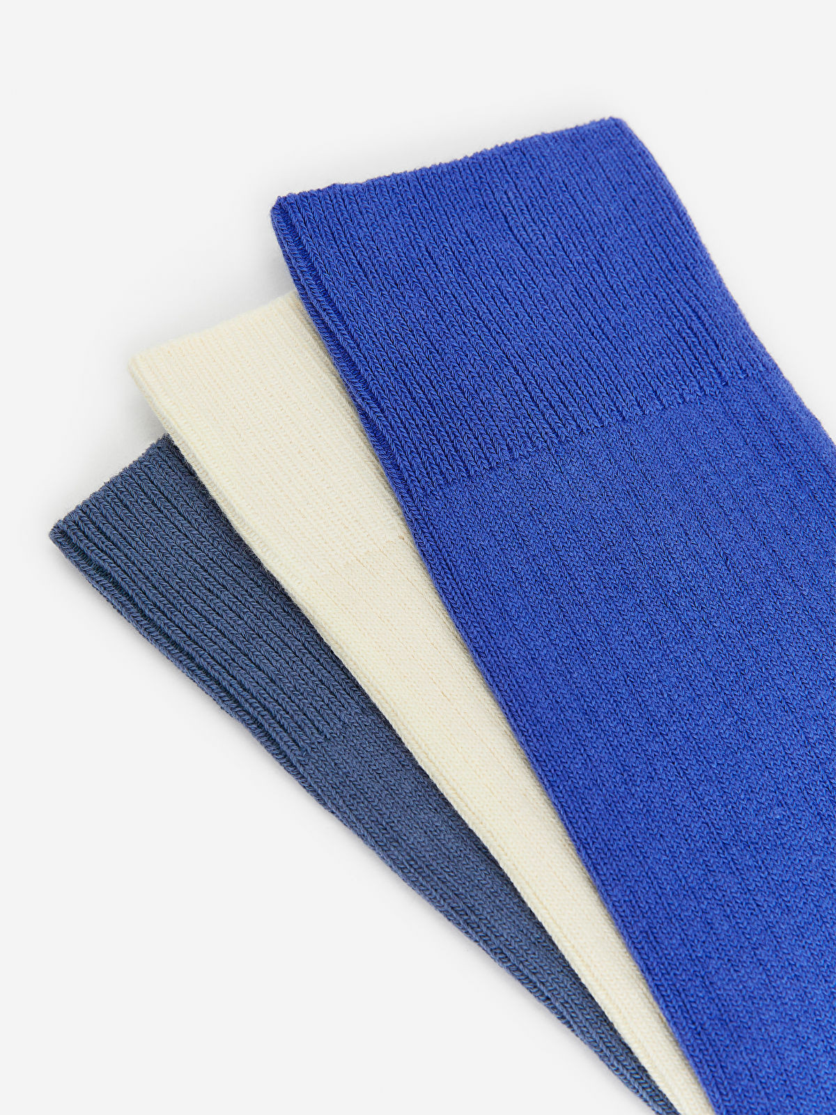 Gerippte Socken aus Supima-Baumwolle, 3er-Pack | Arket EU