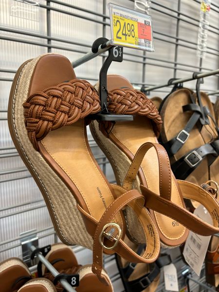 Walmart wedge sandals! 

#LTKSeasonal #LTKShoeCrush #LTKFindsUnder50