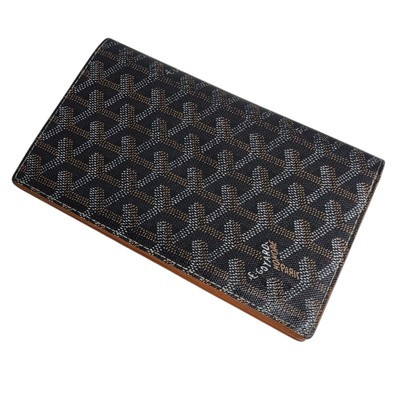 Goyard Herringbone Wallet Billed Black 280325 | eBay US
