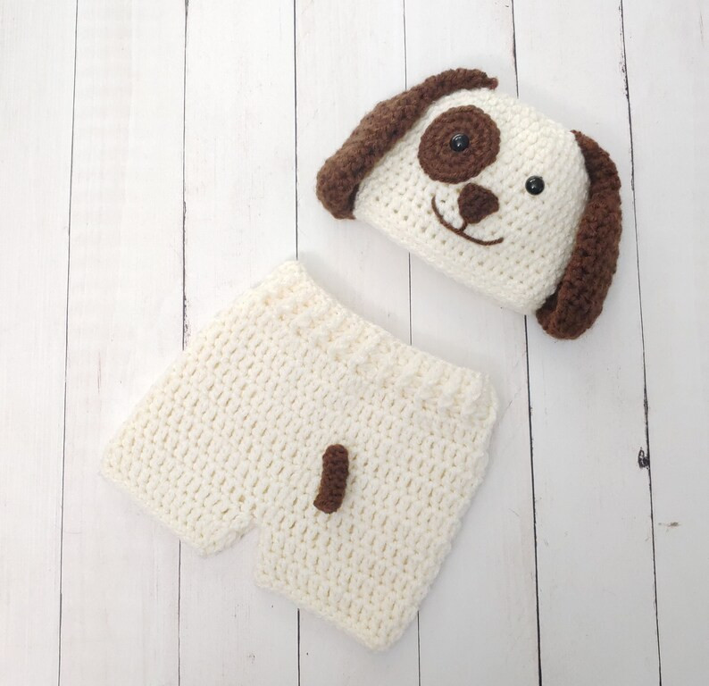Crochet Dog Costume Baby Puppy Hat Dog Hat Baby Animal Hat Newborn Photo Prop-crochet Dog Hat-cro... | Etsy (US)