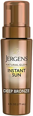 Jergens Natural Glow Instant Sun Body Mousse, Self Tanner for Deep Bronze Tan, Sunless Tanning Bo... | Amazon (US)