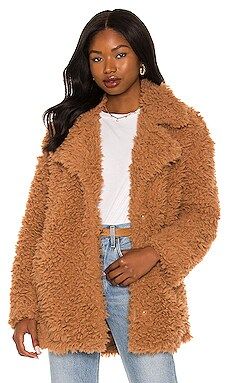 BB Dakota by Steve Madden What's The Fuzz About Faux Fur Coat in Camel from Revolve.com | Revolve Clothing (Global)