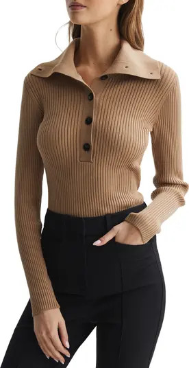 Maia Rib Polo Sweater | Nordstrom