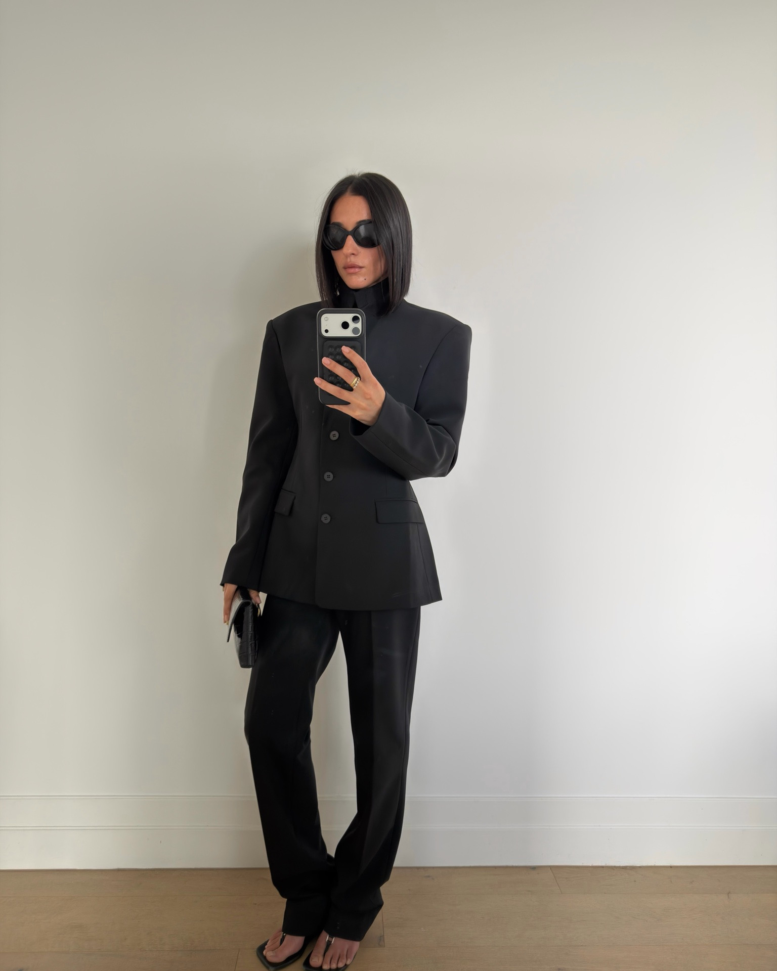 XS pants
S blazer