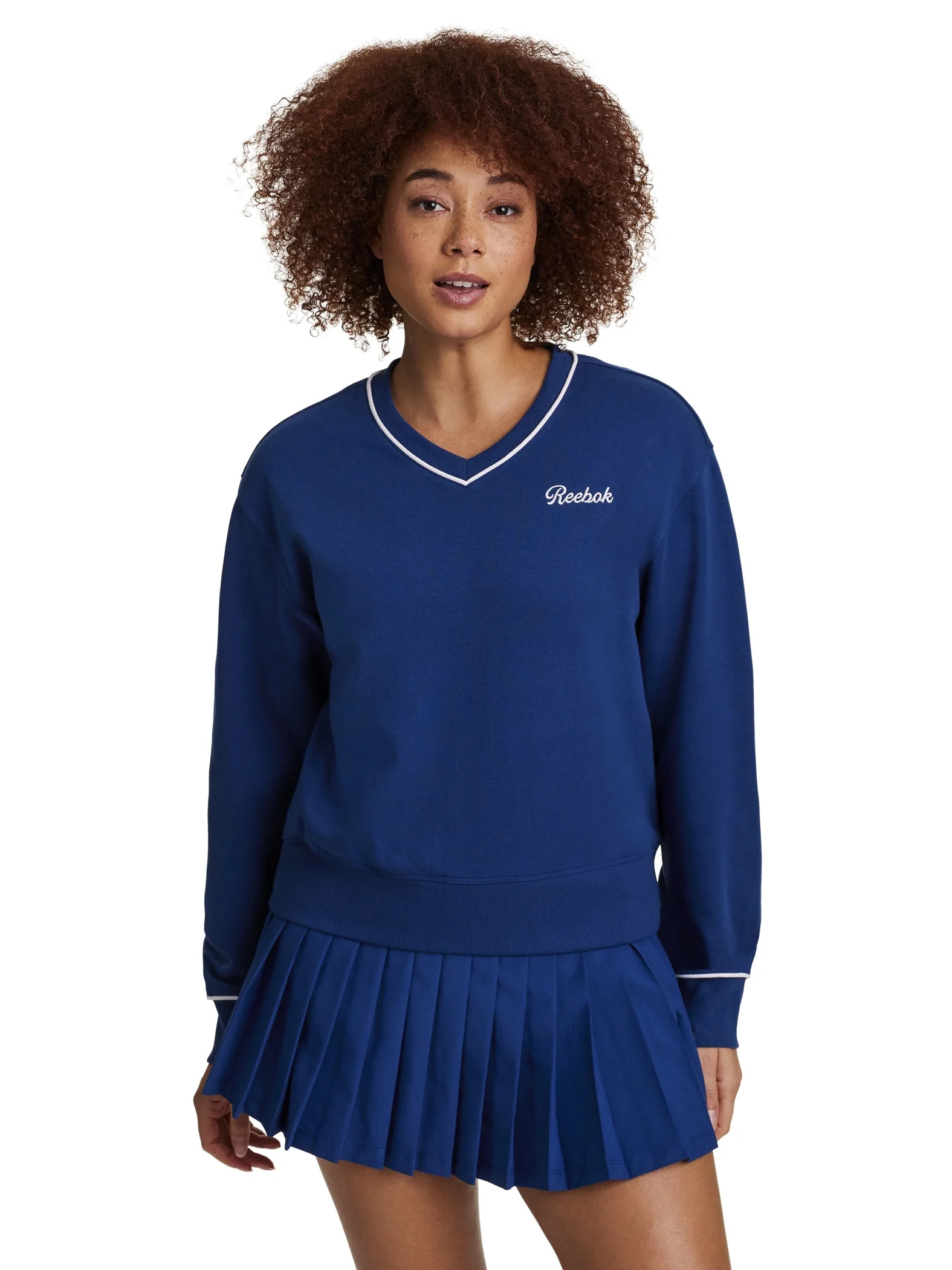 Reebok Courtside Oversize Meet & Greet Crew, Sizes XS-4X | Walmart (US)