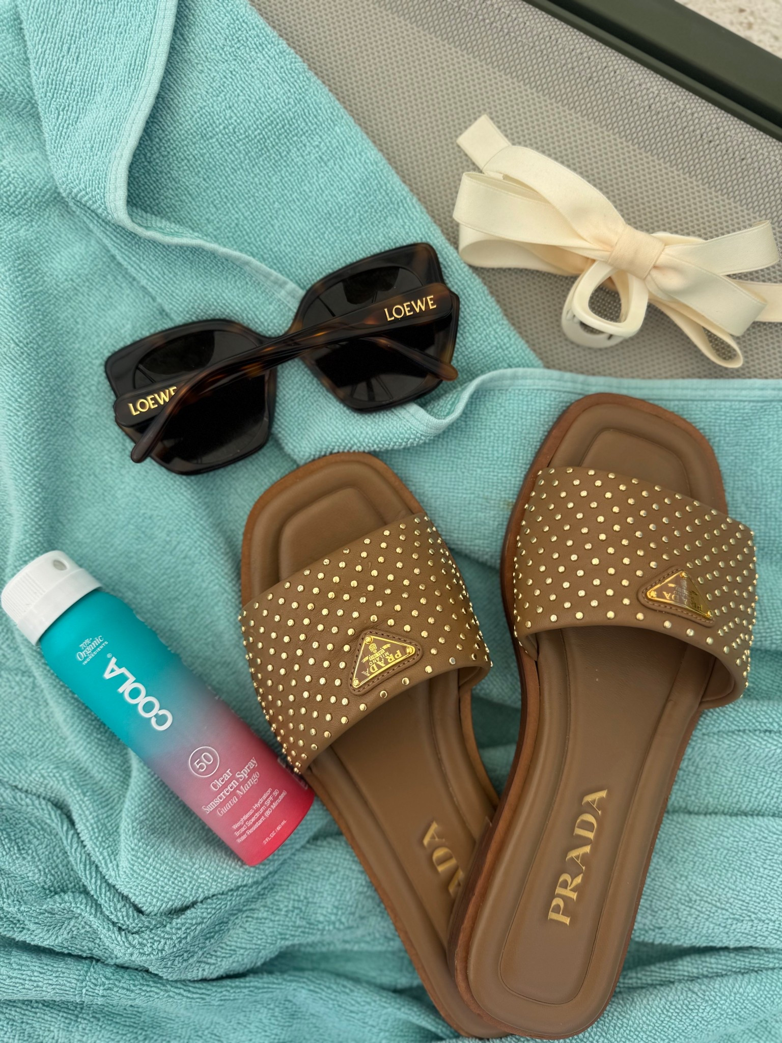 Spring + Summer splurges | Prada Slides | Loewe Sunglasses | viral Amazon claw clips ☀️

#LTKootd #LTKSeasonal #LTKSwim