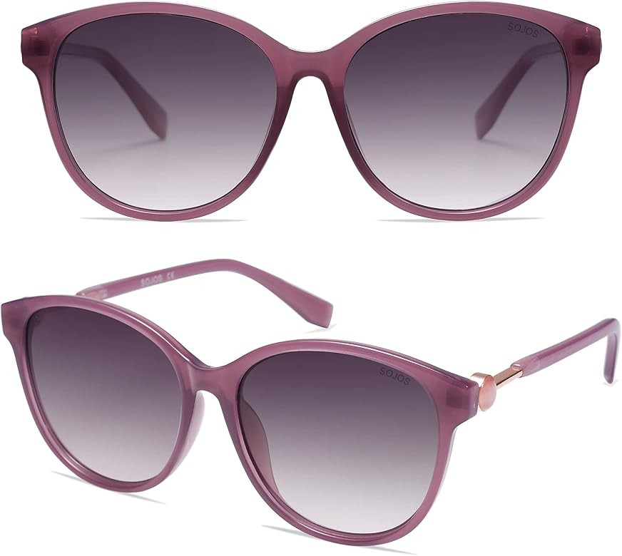 SOJOS Trendy Round Polarized Sunglasses for Women Fashion UV400 Protection Lens Womens Sunnies Su... | Amazon (US)