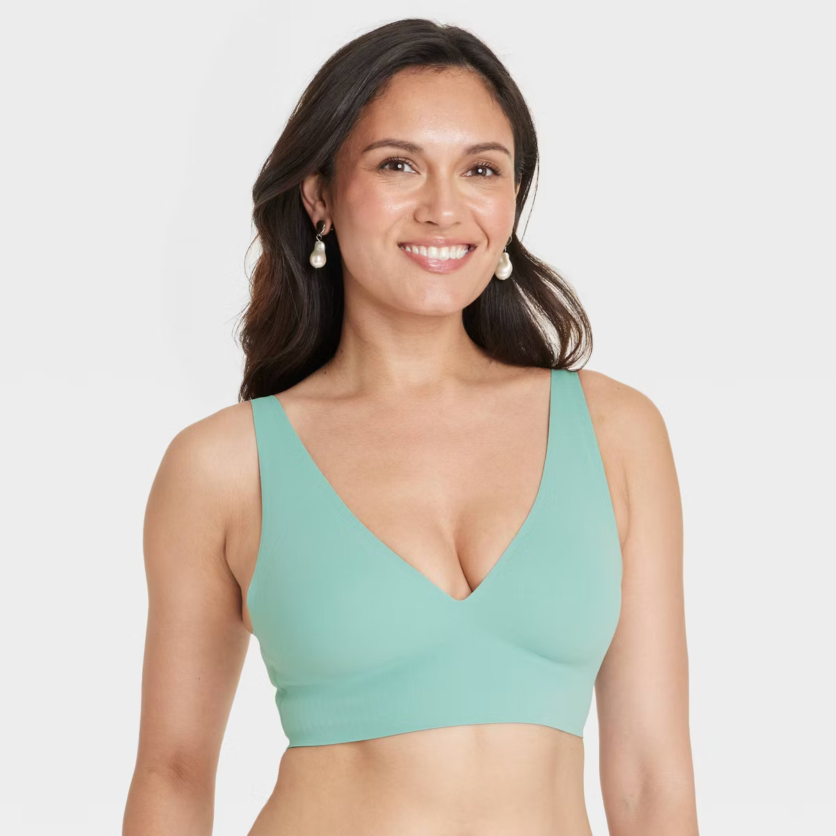 Women's Luxury Collection Bonded Microfiber Plunge Bralette - Auden™ | Target