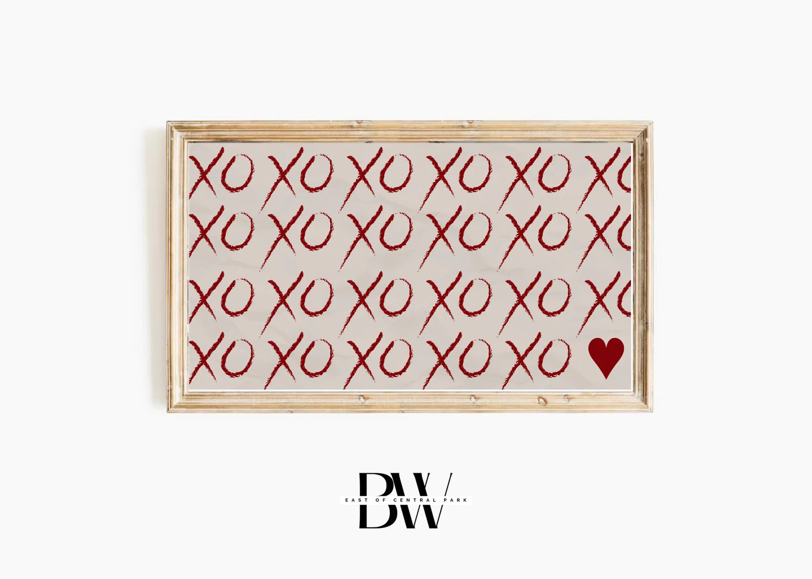 Frame TV Art Valentine's Day Frame TV Art Xoxo Red on Paper Frame TV Artwork Frame Tv Frames Tv W... | Etsy (US)