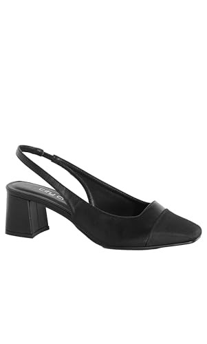 City Chic Women's Slingback Sandals - Chelsea, Black, 13W | Amazon (US)