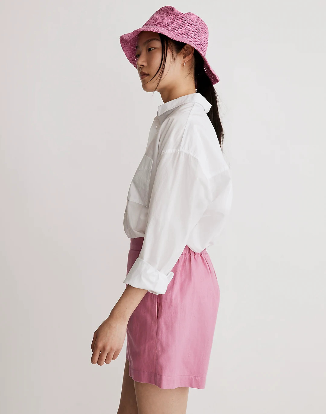 Clean Pull-On Shorts in Linen-Cotton | Madewell