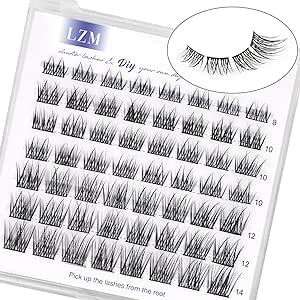 LZM Faux Cils Individuel Cils C Curl 8-14mm Cateye Faux Cils Naturel Doux Cils Diy À La Maison R... | Amazon (FR)