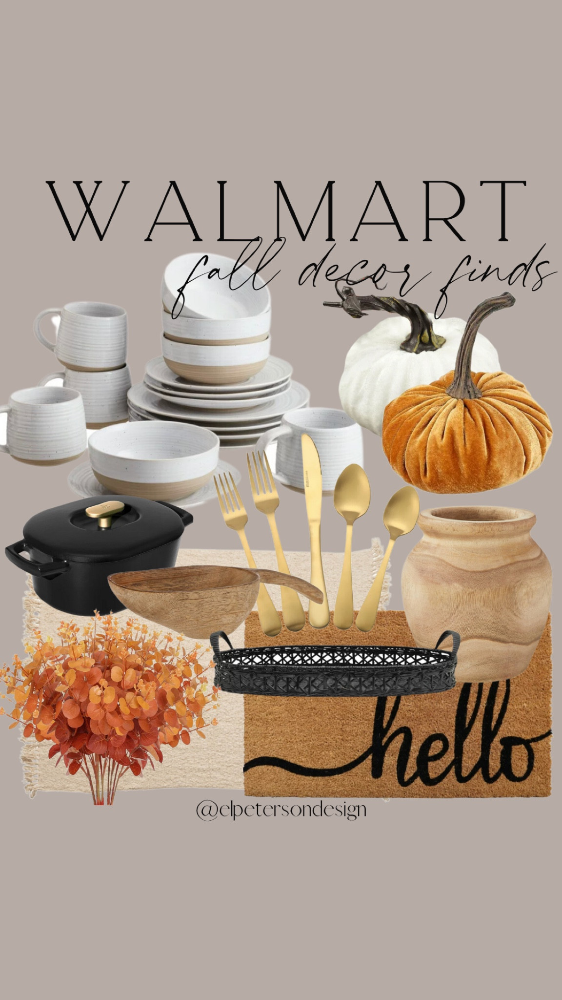 Fall decor 
Pumpkins 
Plate sets
Welcome mat

#LTKSeasonal #LTKGiftGuide #LTKfindsunder50