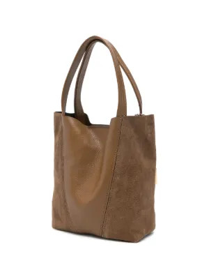 Chloé Kleine Spin Tote Bag Aus Gekörntem Leder | Braun | FARFETCH AT | Farfetch Global