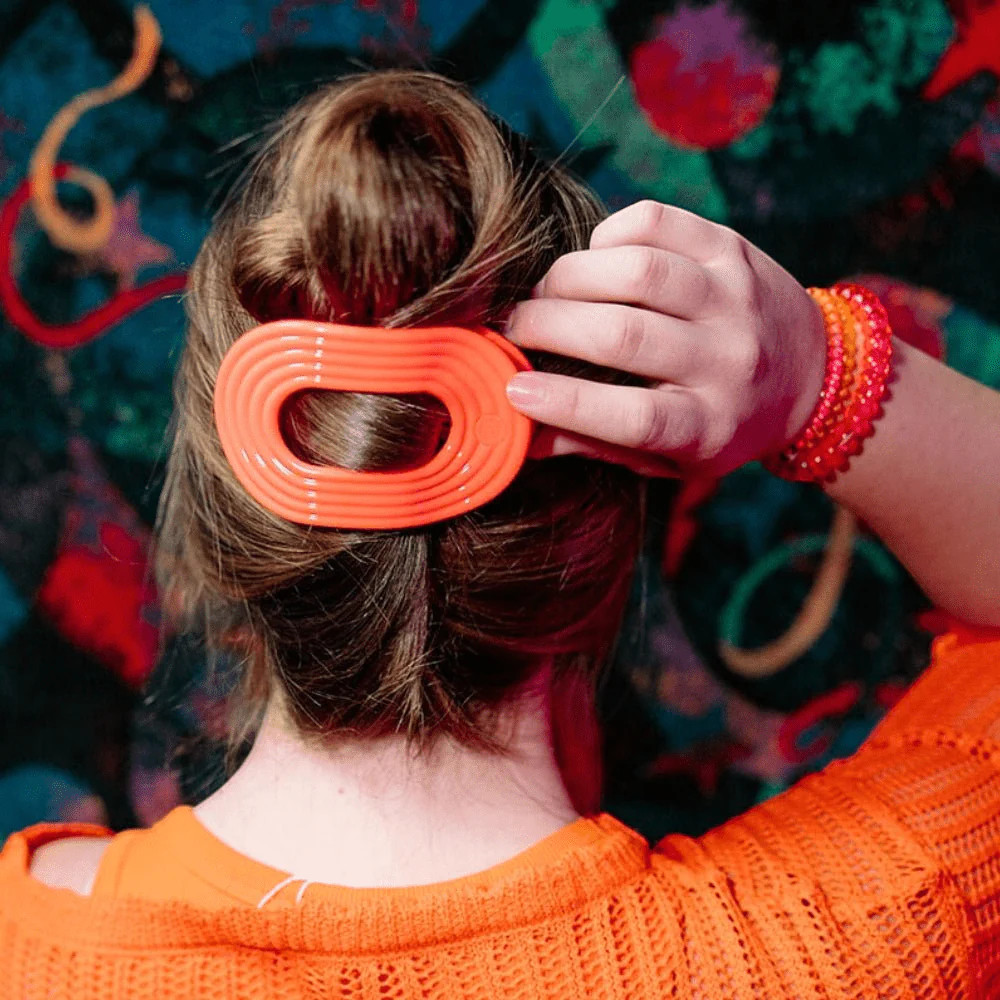 Darty Large Flat Round Hair Clip | TELETIES