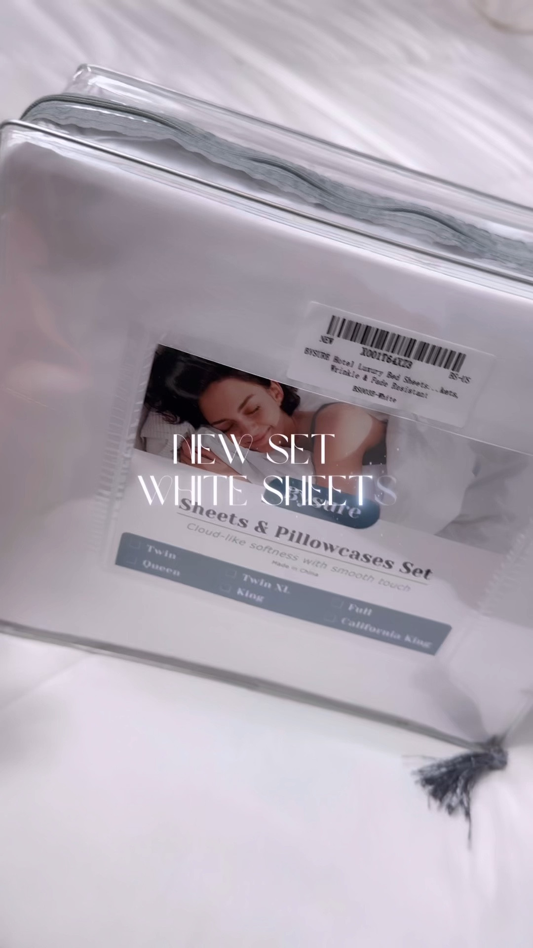 New set of white sheets for my bed 🤍✨
#amazonfind #amazon #bedding 
#cleanwithme #cleaning #cleaningmotivation #cleaninghacks #linens #whitebedding

#LTKVideo #LTKHome #LTKSeasonal