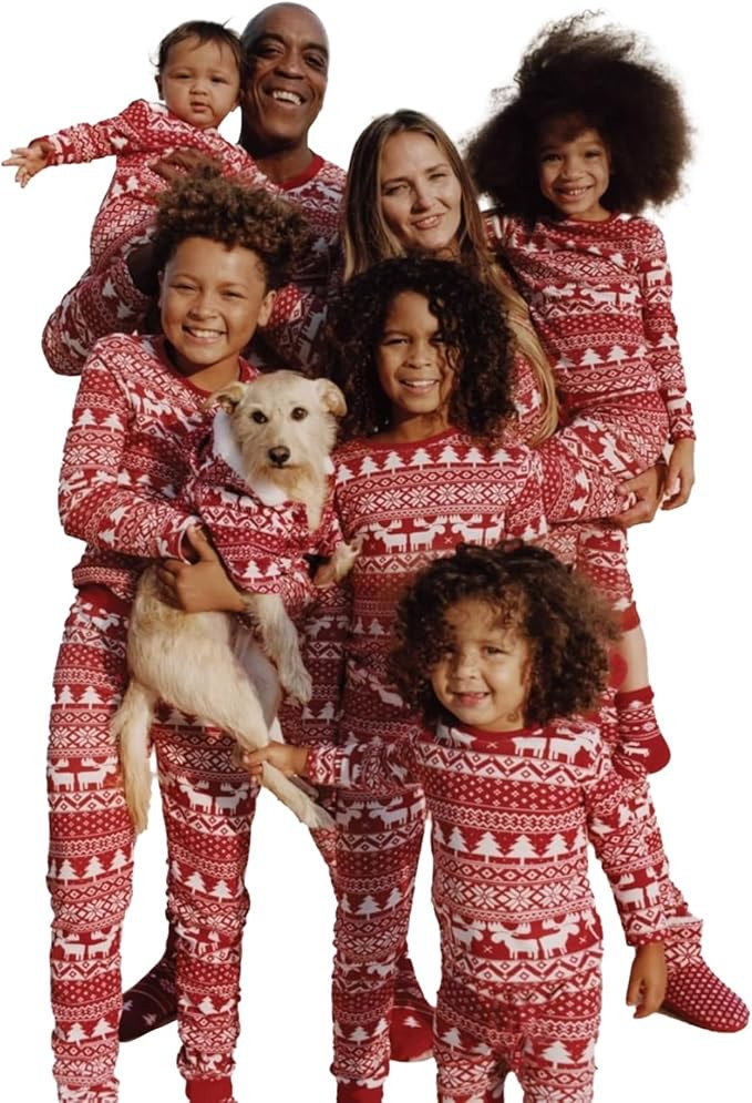 Neufigr Family Christmas Pajamas Matching Sets, Christmas PJs Long Sleeves Sleepwaear Holiday Fam... | Amazon (US)