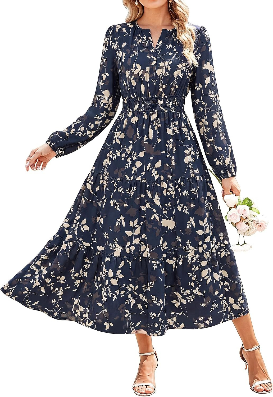 GRACE KARIN Womens Fall Long Sleeve Maxi Dress | Amazon (US)