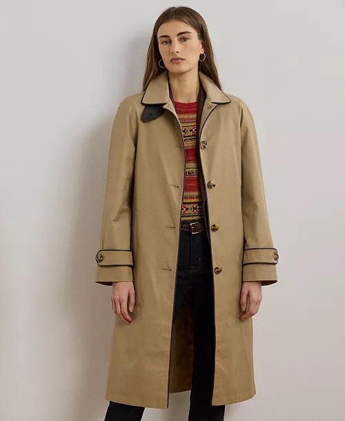 Lauren Ralph LaurenWomen's Buttoned Maxi Trench Coat | Macy's