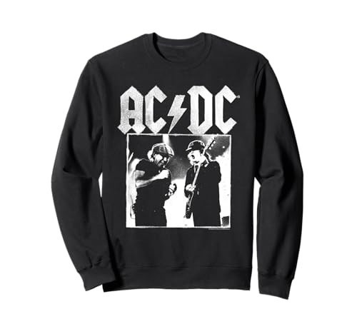 AC/DC Angus and Brian Distressed Photo Sweatshirt | Amazon (US)