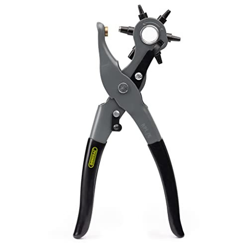 General Tools Leather Hole Punch Tool - 6 Multi-Hole Sizes for Leather, Rubber, & Plastic - Hobbies & Crafts 8.5 inches | Amazon (US)