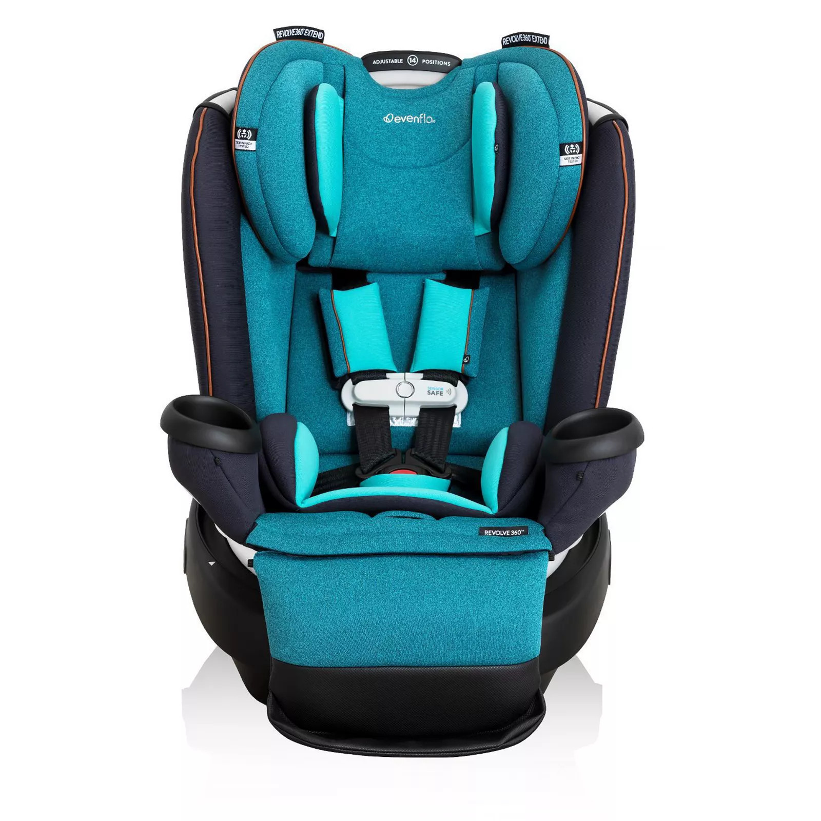 Evenflo Revolve360 Extend All-in-One Rotational Car Seat with SensorSafe, Saphire Blue | Kohl's