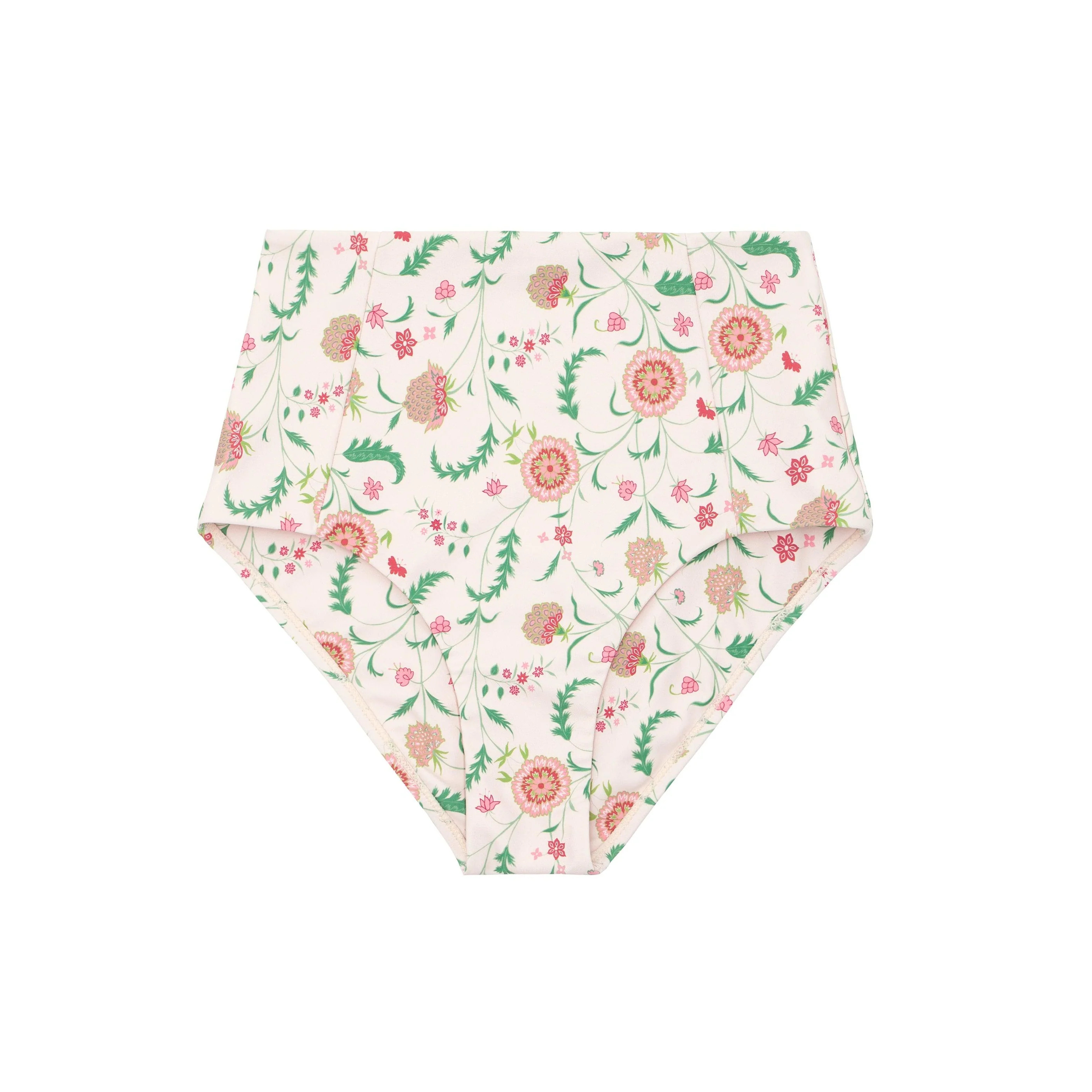minnow x sister parish women's cloister botanical high waisted bikini bottom | minnow